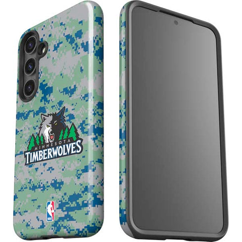 NBA Minnesota Timberwolves Digi Camo Galaxy S24 Plus Impact Case